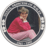2021 SILVER PLATED PRINCESS DIANA COMMEMORATIVE DOLLAR - WORLD COINS - Cambridgeshire Coins