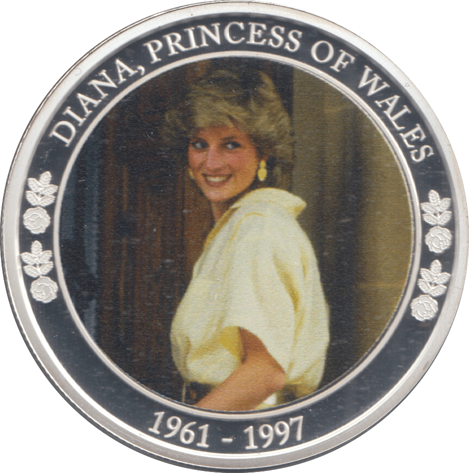2021 SILVER PLATED PRINCESS DIANA COMMEMORATIVE DOLLAR - WORLD COINS - Cambridgeshire Coins