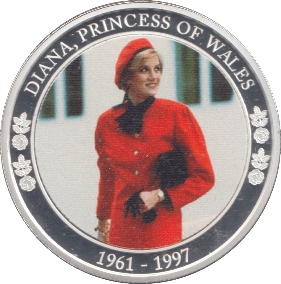 2021 SILVER PLATED PRINCESS DIANA COMMEMORATIVE DOLLAR - WORLD COINS - Cambridgeshire Coins