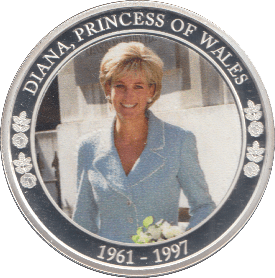 2021 SILVER PLATED PRINCESS DIANA COMMEMORATIVE DOLLAR - WORLD COINS - Cambridgeshire Coins