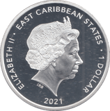 2021 SILVER PLATED PRINCESS DIANA COMMEMORATIVE DOLLAR - WORLD COINS - Cambridgeshire Coins