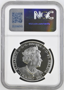 2021 SILVER PROOF £1 NAPOLEON'S ANGEL PF 68 ULTRA CAMEO - NGC SILVER COINS - Cambridgeshire Coins