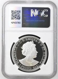 2021 SILVER PROOF £1 ST HELENA THREE GRACES PF 68 ULTRA CAMEO - NGC SILVER COINS - Cambridgeshire Coins