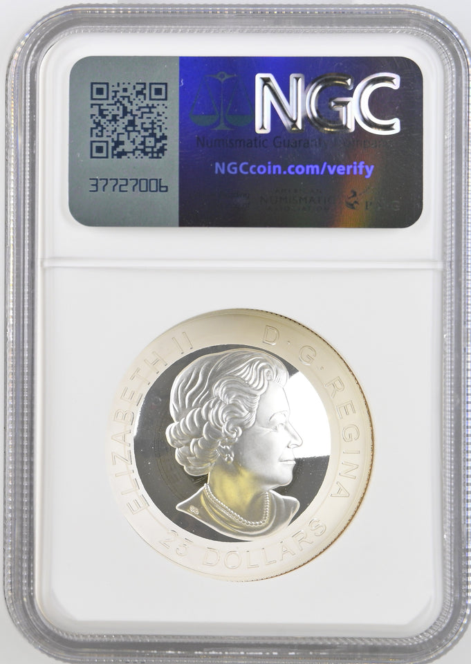 2021 SILVER PROOF $25 GILT CANADA KLONDIKE GOLD RUSH 125TH ANNIVERSARY PF69 ULTRA CAMEO - NGC SILVER COINS - Cambridgeshire Coins
