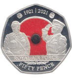 2021 SILVER PROOF 50 PENCE ROYAL AIR FORCE - 50P Silver Proof - Cambridgeshire Coins