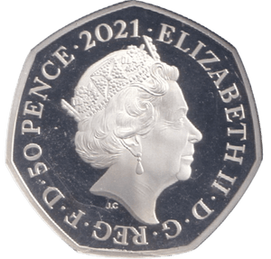 2021 SILVER PROOF 50P DIMORPHODON - 50P Silver Proof - Cambridgeshire Coins