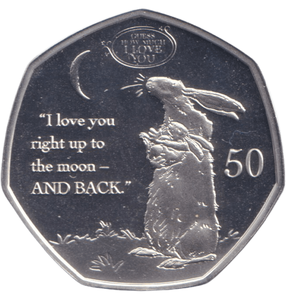2021 SILVER PROOF GIBRALTAR GUESS HOW MUCH I LOVE YOU 50P - 50P Silver Proof - Cambridgeshire Coins