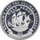 2021 SILVER PROOF ONE CROWN GIBRALTAR - HALF PENNY - SILVER WORLD COINS - Cambridgeshire Coins