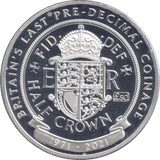 2021 SILVER PROOF ONE CROWN GIBRALTAR - HALFCROWN - SILVER WORLD COINS - Cambridgeshire Coins