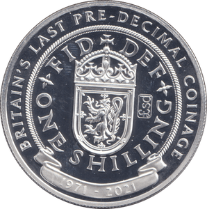 2021 SILVER PROOF ONE CROWN GIBRALTAR - ONE SHILLING - SILVER WORLD COINS - Cambridgeshire Coins