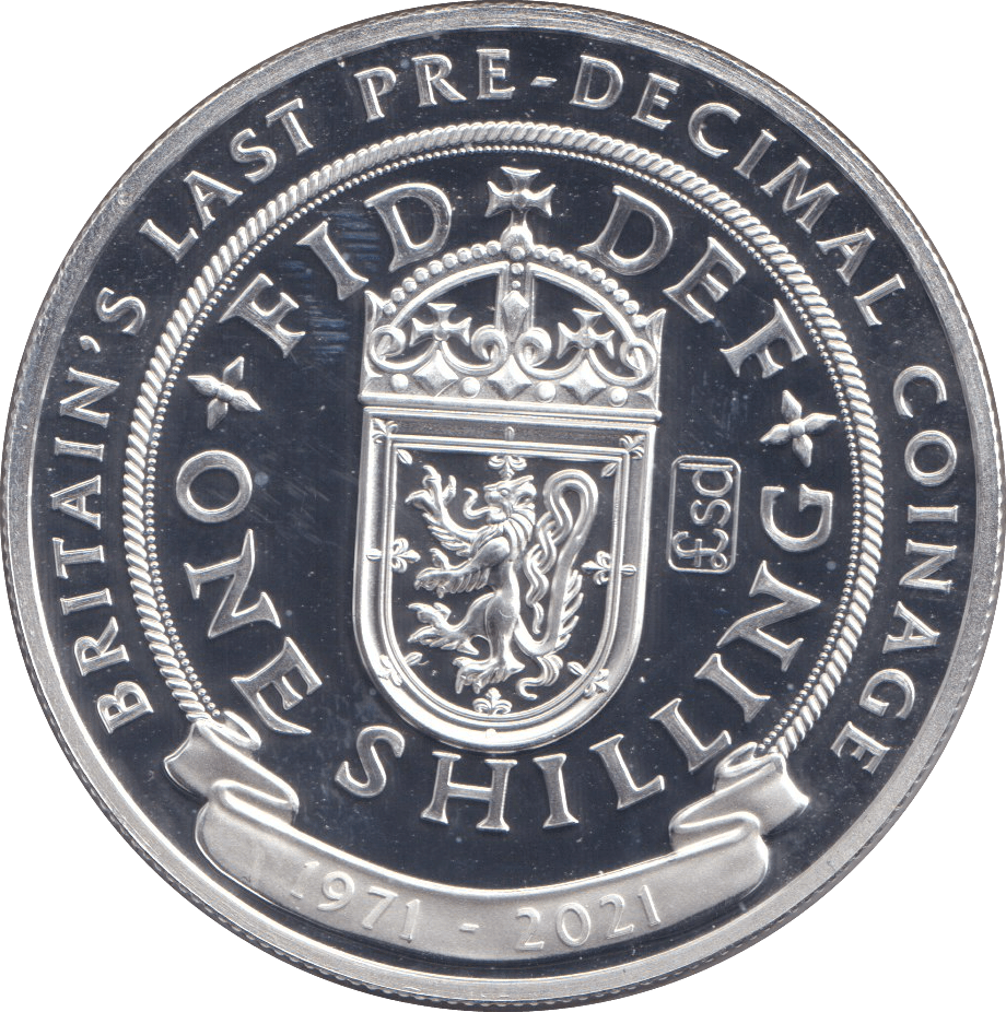 2021 SILVER PROOF ONE CROWN GIBRALTAR - ONE SHILLING - SILVER WORLD COINS - Cambridgeshire Coins