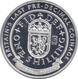 2021 SILVER PROOF ONE CROWN GIBRALTAR - ONE SHILLING - SILVER WORLD COINS - Cambridgeshire Coins