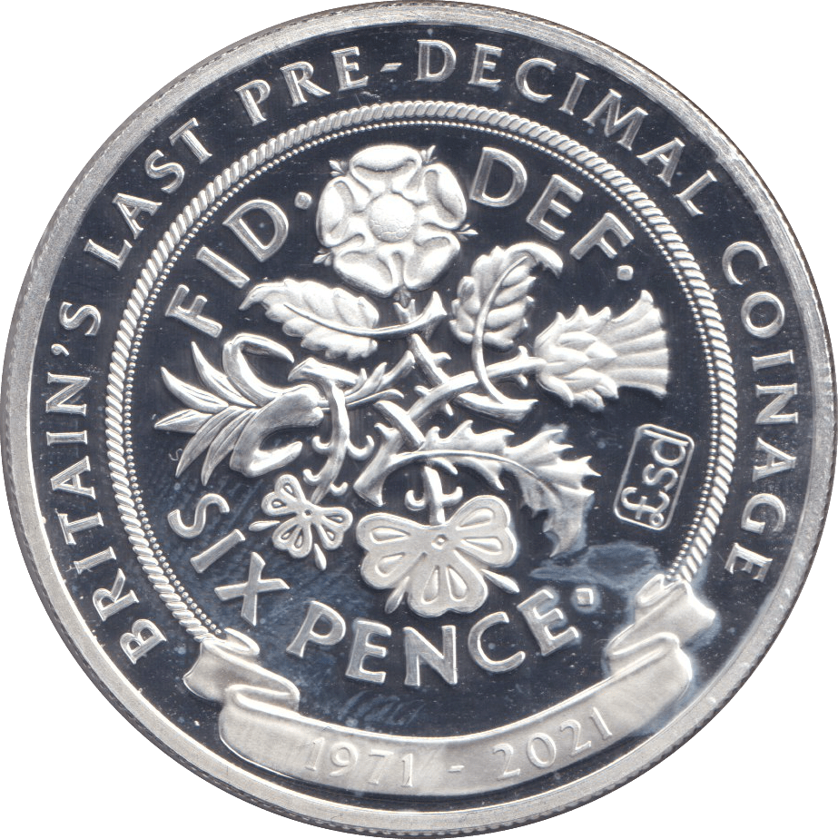 2021 SILVER PROOF ONE CROWN GIBRALTAR - SIXPENCE - SILVER WORLD COINS - Cambridgeshire Coins
