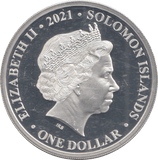 2021 SILVER PROOF ONE DOLLAR QUEENS 95TH BIRTHDAY - Silver Proof - Cambridgeshire Coins