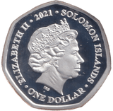 2021 SILVER PROOF ONE DOLLAR SOLOMON ISLANDS - SILVER WORLD COINS - Cambridgeshire Coins