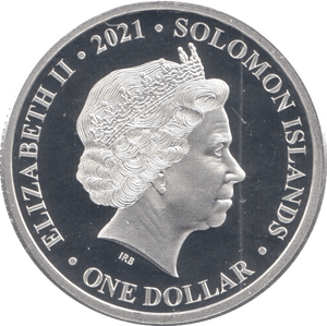 2021 SILVER PROOF ONE DOLLAR SOLOMON ISLANDS - SILVER WORLD COINS - Cambridgeshire Coins