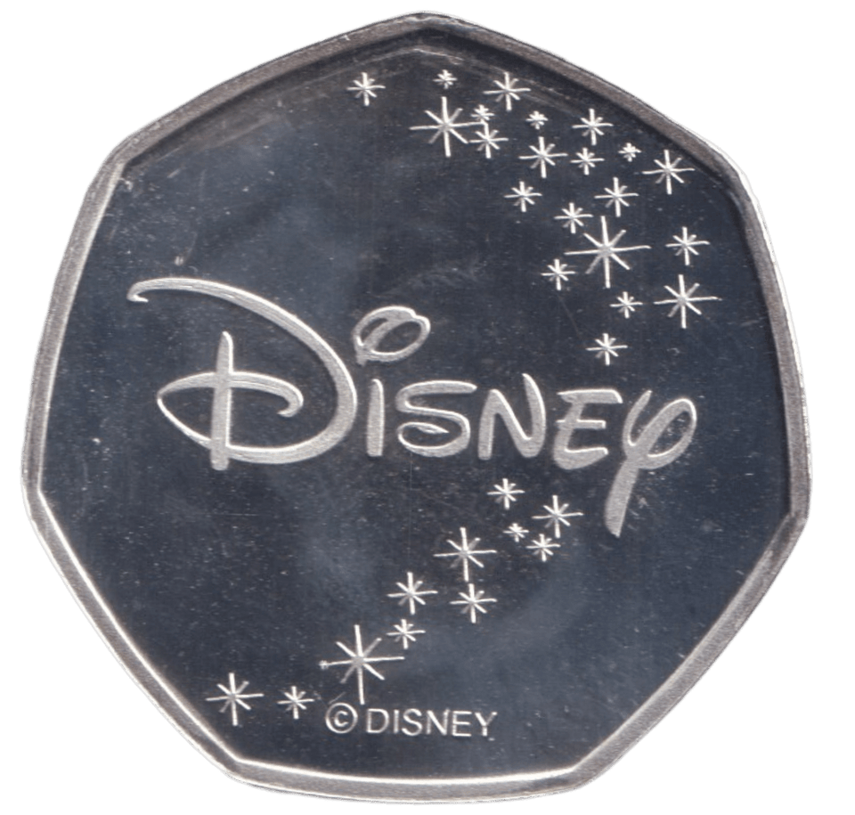 2021 SILVER PROOF PLATED 50P SHAPED COIN DISNEY RABBIT - 50P SHAPED COIN - Cambridgeshire Coins
