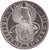 2021 SILVER PROOF TWO POUND QUEEN'S BEASTS GRIFFIN OF EDWARD III - SILVER WORLD COINS - Cambridgeshire Coins
