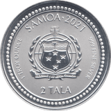 2021 SILVER SAMOA 2 TALA ( BU ) - SILVER WORLD COINS - Cambridgeshire Coins