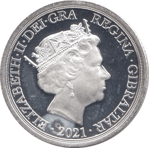 2021 SILVER SOVEREIGN GIBRALTAR ( PROOF ) - SILVER WORLD COINS - Cambridgeshire Coins