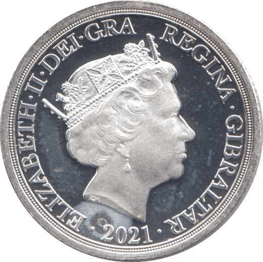 2021 SILVER SOVEREIGN GIBRALTAR ( PROOF ) - SILVER WORLD COINS - Cambridgeshire Coins