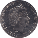 2021 TEN PENCE BAILIWICK OF FALLOW DEER (BU) - WORLD COINS - Cambridgeshire Coins