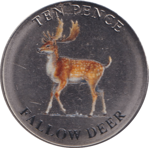 2021 TEN PENCE BAILIWICK OF FALLOW DEER (BU) - WORLD COINS - Cambridgeshire Coins