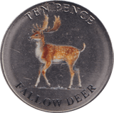 2021 TEN PENCE BAILIWICK OF FALLOW DEER (BU) - WORLD COINS - Cambridgeshire Coins