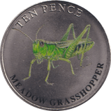 2021 TEN PENCE BAILIWICK OF GRASSHOPPER (BU) - WORLD COINS - Cambridgeshire Coins