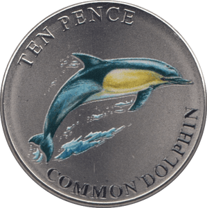 2021 TEN PENCE BAILIWICK OF GUERNSEY COMMON DOLPHIN - 10p Proof - Cambridgeshire Coins