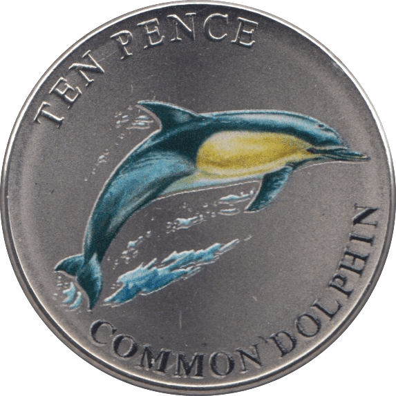 2021 TEN PENCE BAILIWICK OF GUERNSEY COMMON DOLPHIN - 10p Proof - Cambridgeshire Coins