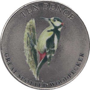2021 TEN PENCE BAILIWICK OF GUERNSEY GREAT SPOTTED WOODPECKER - 10p Proof - Cambridgeshire Coins