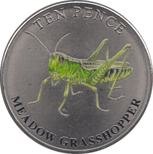 2021 TEN PENCE BAILIWICK OF GUERNSEY MEADOW GRASSHOPPER - 10p Proof - Cambridgeshire Coins