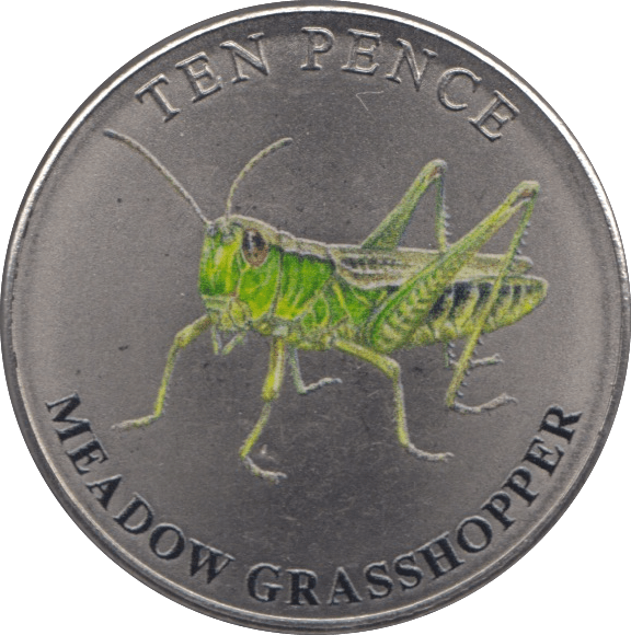 2021 TEN PENCE BAILIWICK OF GUERNSEY MEADOW GRASSHOPPER - 10p Proof - Cambridgeshire Coins