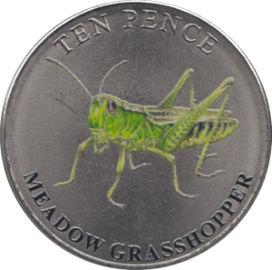 2021 TEN PENCE BAILIWICK OF GUERNSEY MEADOW GRASSHOPPER - 10p Proof - Cambridgeshire Coins