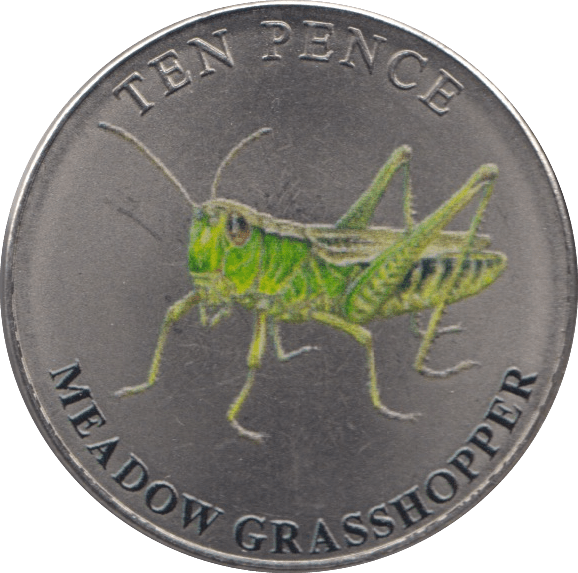 2021 TEN PENCE BAILIWICK OF GUERNSEY MEADOW GRASSHOPPER - 10p Proof - Cambridgeshire Coins