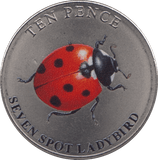 2021 TEN PENCE BAILIWICK OF GUERNSEY SEVEN SPOT LADYBIRD - 10p Proof - Cambridgeshire Coins
