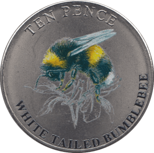 2021 TEN PENCE BAILIWICK OF GUERNSEY WHITE - TAILED BUMBLEBEE - 10p Proof - Cambridgeshire Coins