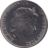 2021 TEN PENCE BAILIWICK OF RED FOX (BU) - WORLD COINS - Cambridgeshire Coins