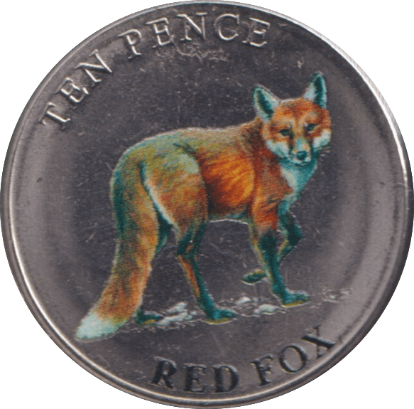 2021 TEN PENCE BAILIWICK OF RED FOX (BU) - WORLD COINS - Cambridgeshire Coins