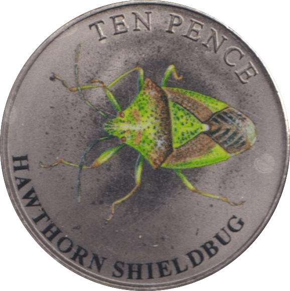2021 TEN PENCE BAILIWICK OF SHEILDBUG (BU) - WORLD COINS - Cambridgeshire Coins