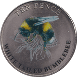 2021 TEN PENCE BAILIWICK OF WHITE-TAILED BUMBLEBEE (BU) - WORLD COINS - Cambridgeshire Coins