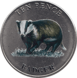 2021 TEN PENCE WILDLIFE COLLECTION BADGER - WORLD COINS - Cambridgeshire Coins