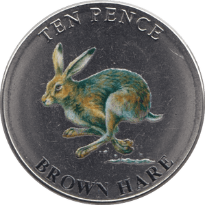 2021 TEN PENCE WILDLIFE COLLECTION BROWN HARE - WORLD COINS - Cambridgeshire Coins