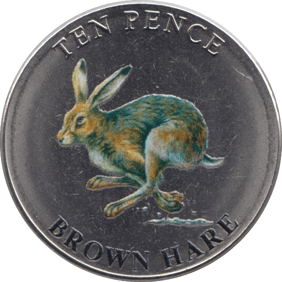 2021 TEN PENCE WILDLIFE COLLECTION BROWN HARE - WORLD COINS - Cambridgeshire Coins
