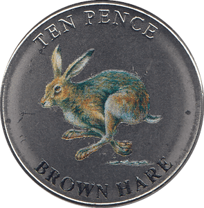 2021 TEN PENCE WILDLIFE COLLECTION BROWN HARE - WORLD COINS - Cambridgeshire Coins