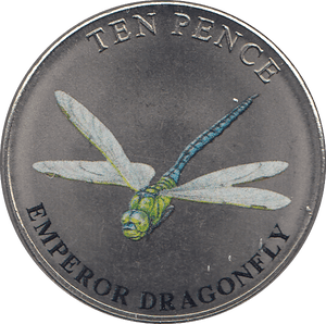 2021 TEN PENCE WILDLIFE COLLECTION EMPEROR DRAGONFLY - WORLD COINS - Cambridgeshire Coins