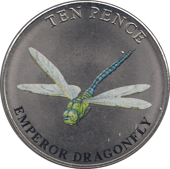 2021 TEN PENCE WILDLIFE COLLECTION EMPEROR DRAGONFLY - WORLD COINS - Cambridgeshire Coins