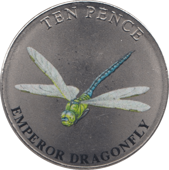 2021 TEN PENCE WILDLIFE COLLECTION EMPEROR DRAGONFLY - WORLD COINS - Cambridgeshire Coins