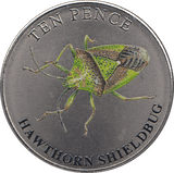 2021 TEN PENCE WILDLIFE COLLECTION HAWTHORN SHIELDBUG - WORLD COINS - Cambridgeshire Coins